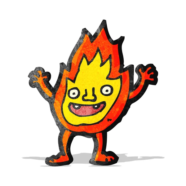 Kreslený plamen — Stockový vektor