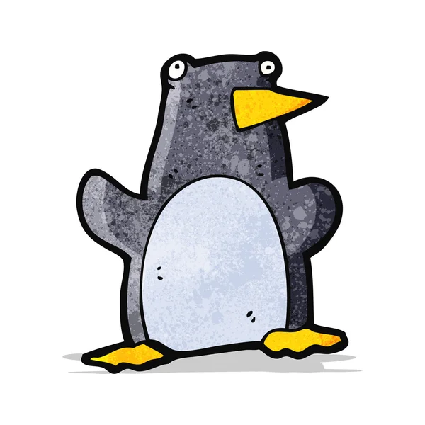 Divertido pingüino de dibujos animados — Vector de stock