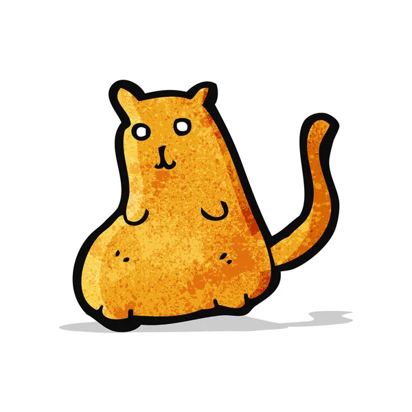 Gato gordo de dibujos animados — Vector de stock