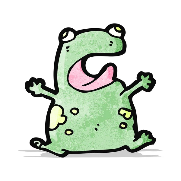 Cartoon frog — ストックベクタ