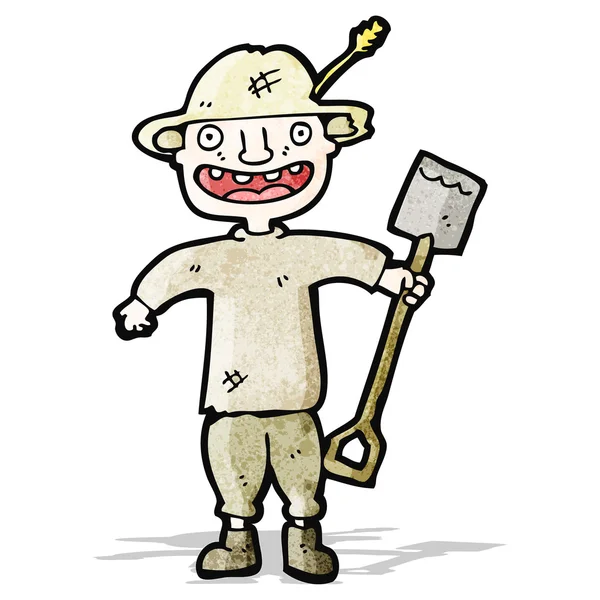 Agricultor de dibujos animados — Vector de stock