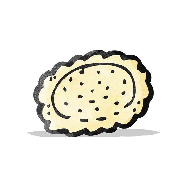 Cartoon baked, biscuit — Stock Vector