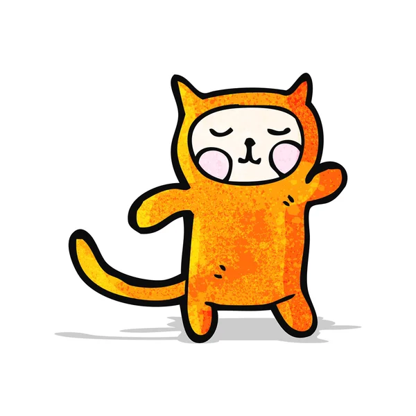 Kreslená kočka kostým — Stockový vektor