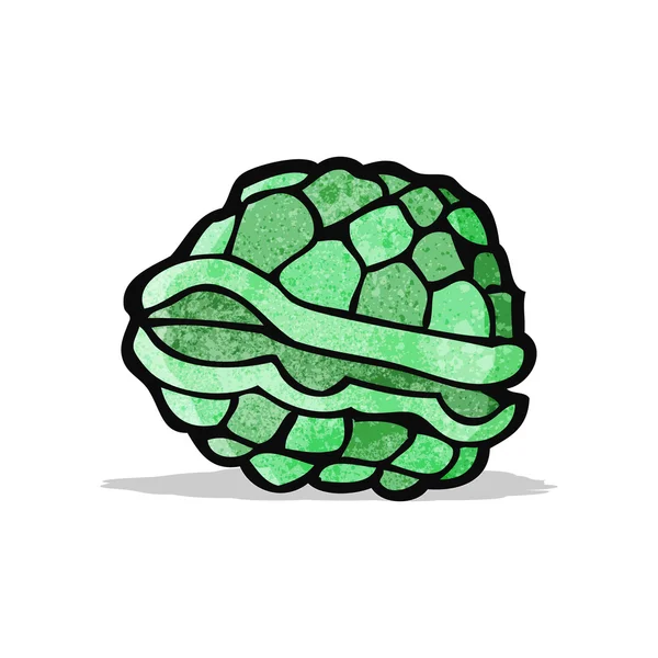 Concha de tortuga de dibujos animados — Archivo Imágenes Vectoriales