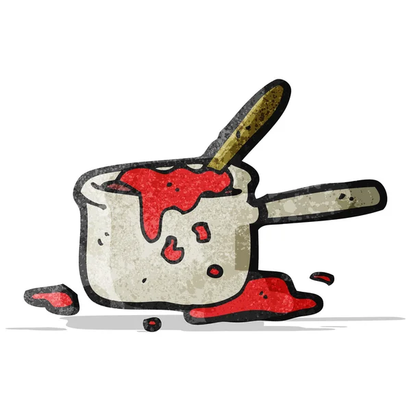 Plaque de cuisson dessin animé — Image vectorielle
