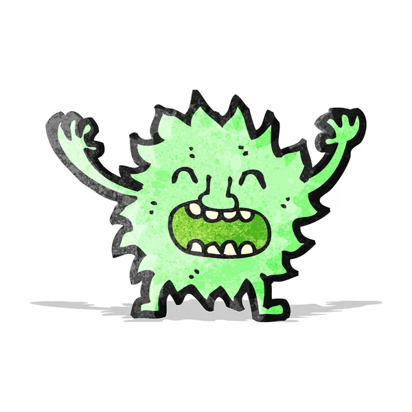 Cartoon furry little monster — Stock Vector