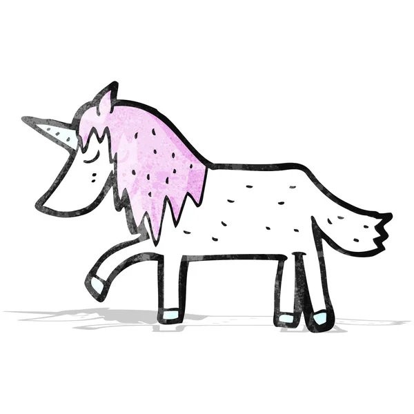 Kartun unicorn - Stok Vektor