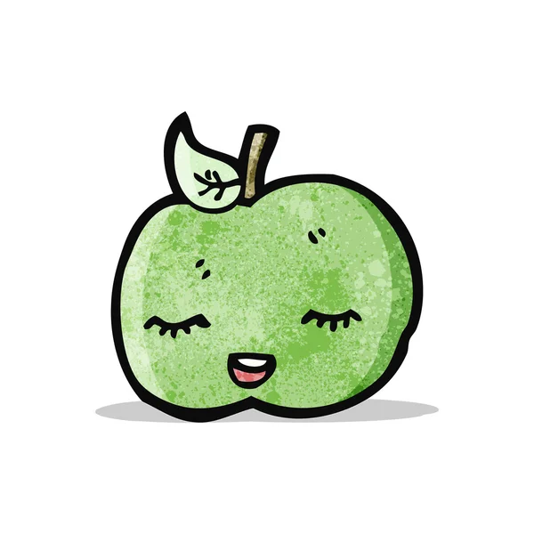 Pretty apple cartoon — Stock Vector