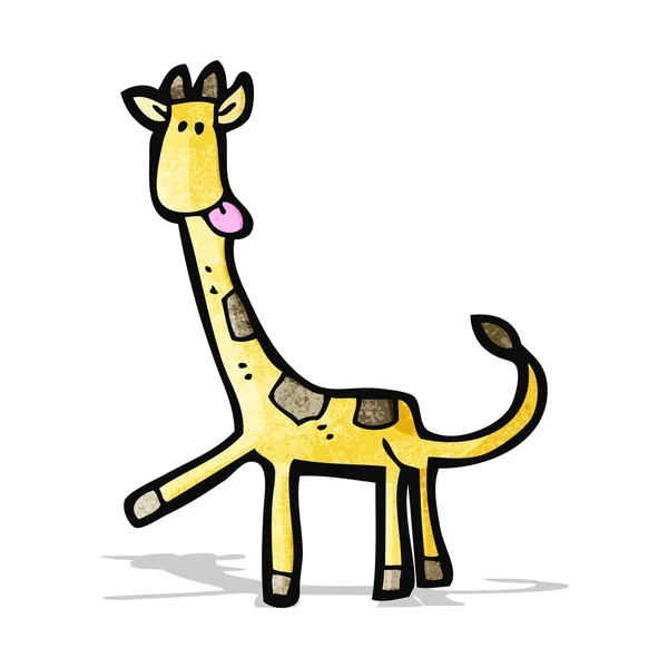 Karikatür zürafa — Stok Vektör