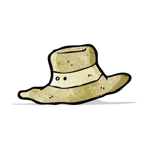 Dibujos animados viejo sombrero — Vector de stock