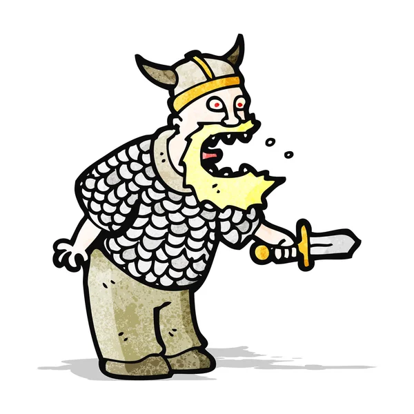 Мультяшный викинг — стоковый вектор