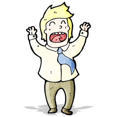 çizgi film office adam kutluyor