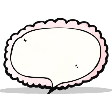 Dekoratif konuşma kabarcık karikatür