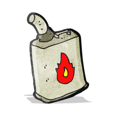 karikatür benzin bidonu