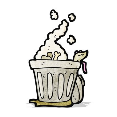 çizgi film çöp kutusu