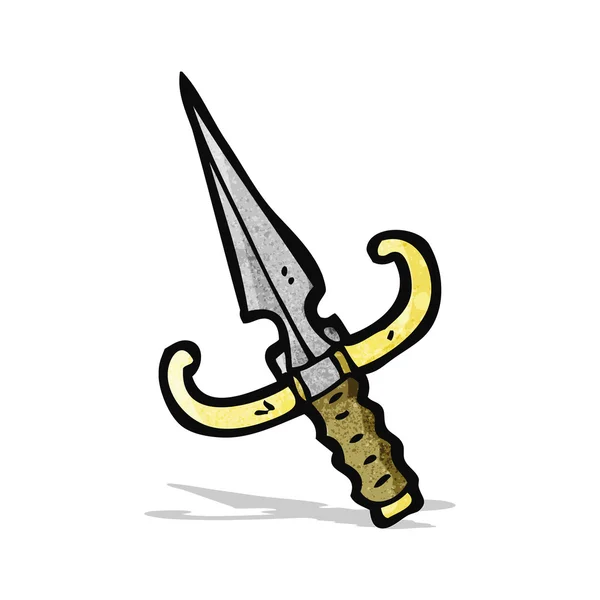 Cuchillo de dibujos animados — Vector de stock