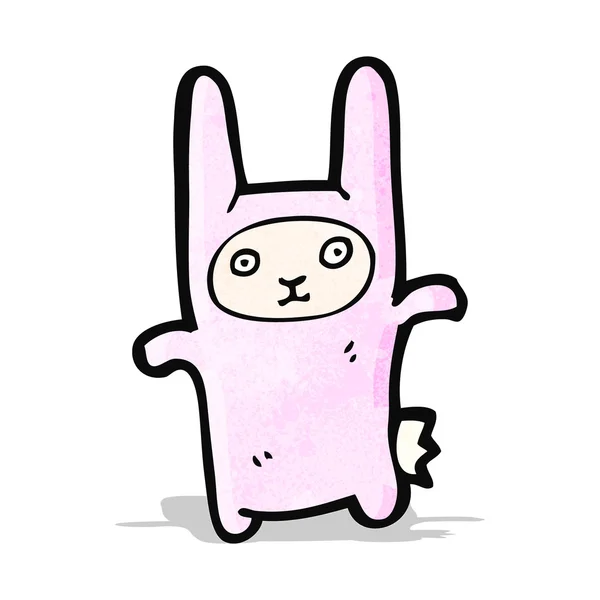 Cartoon funny rabbit costume — Stock Vector