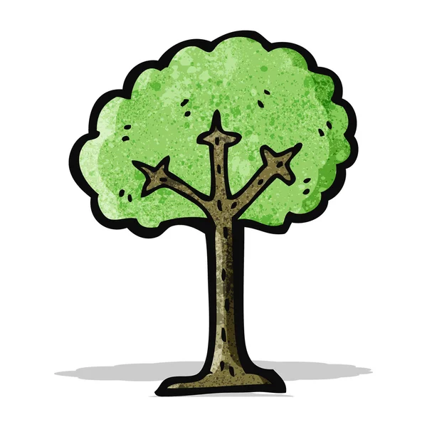 Kreslený strom — Stockový vektor