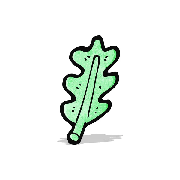 Hoja de dibujos animados — Vector de stock