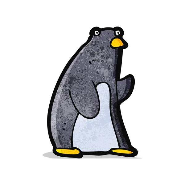 Pinguim dos desenhos animados engraçado — Vetor de Stock