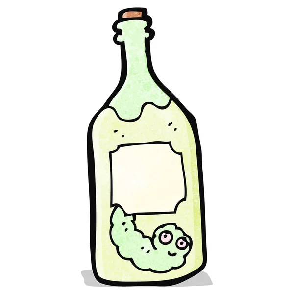 Botella de tequila de dibujos animados — Vector de stock