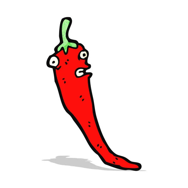 Cartoon chilli pepper — Stock Vector