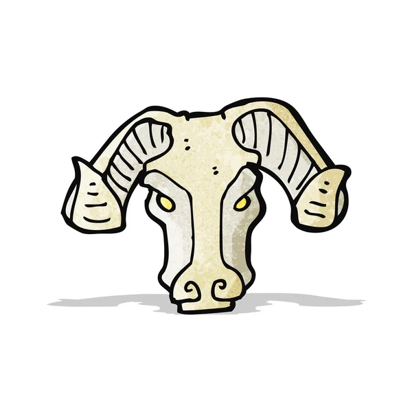 Karikatura ram's head — Stockový vektor