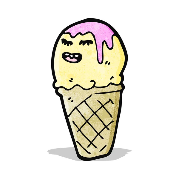 Cartoon Crème glacée — Image vectorielle