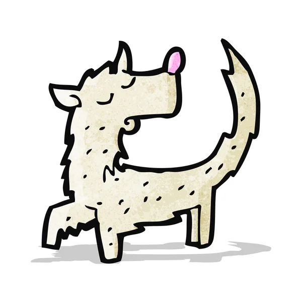 Pequeño perro desaliñado de dibujos animados — Archivo Imágenes Vectoriales