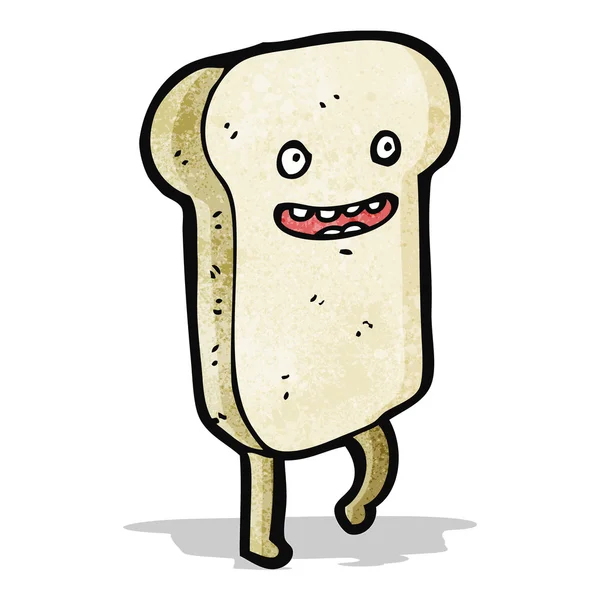 切片面包的卡通人物 — 图库矢量图片
