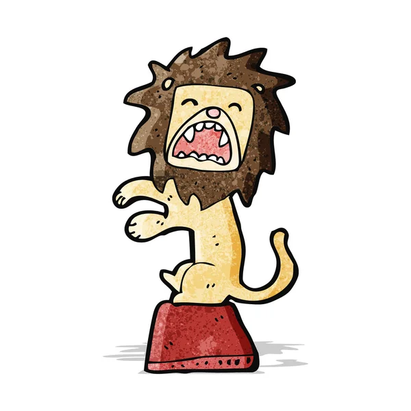 Utför lion cartoon — Stock vektor