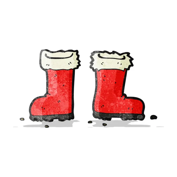 Santa claus boots cartoon — Stock Vector © lineartestpilot 14926875