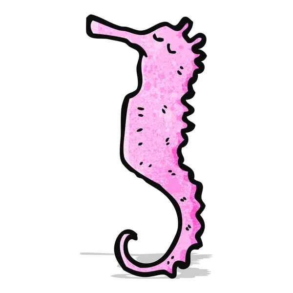 Cartoon roze Zeepaard — Stockvector