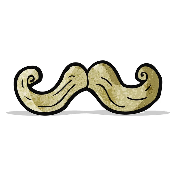 时髦的小胡子卡通 — 图库矢量图片