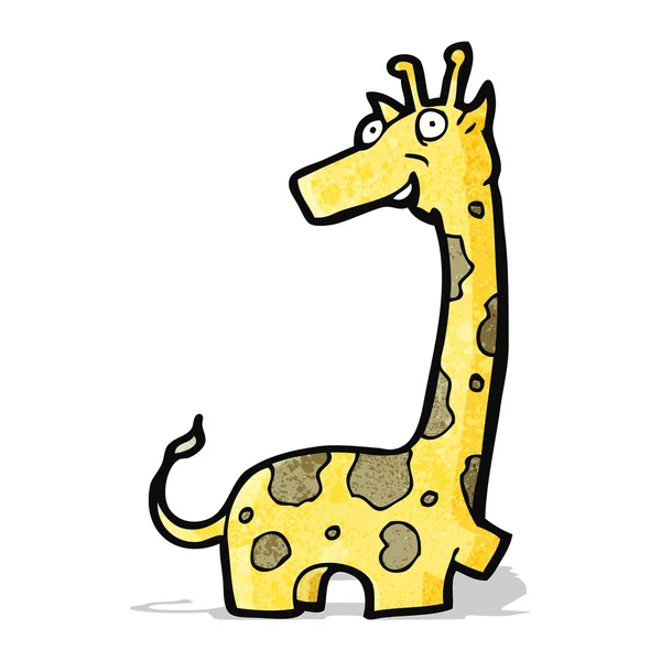Divertidos dibujos animados jirafa — Vector de stock