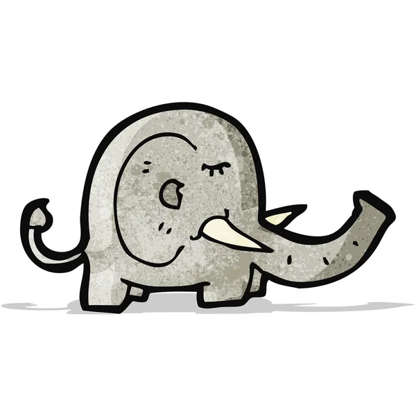 Elefante de dibujos animados — Vector de stock