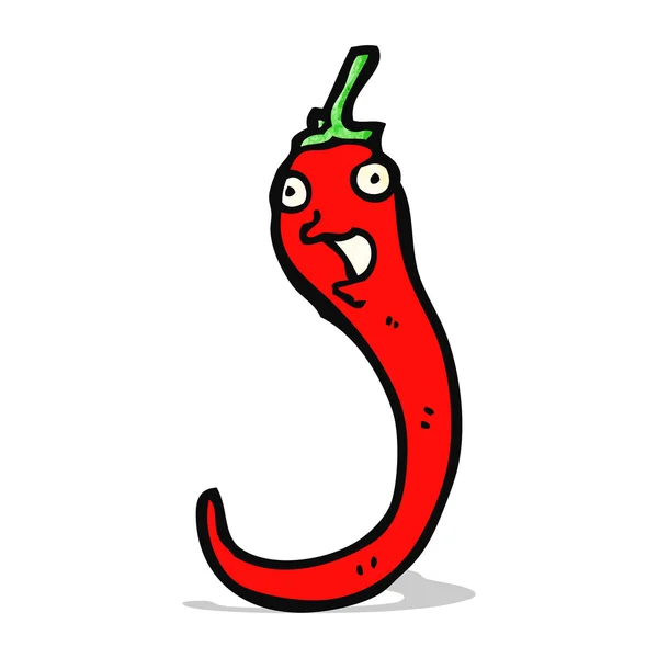 Chile de dibujos animados pimienta — Vector de stock