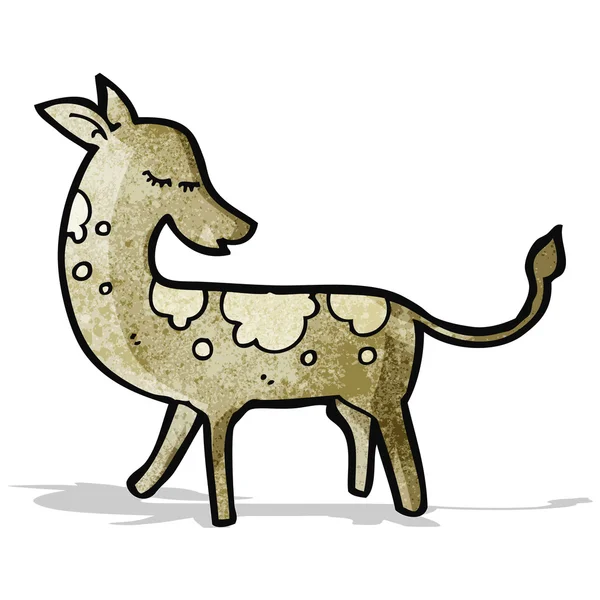Grazioso cervo del fumetto — Vettoriale Stock