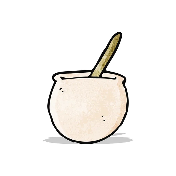 Cuenco sopa de dibujos animados — Vector de stock