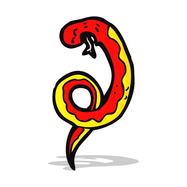 Drôle dessin animé serpent — Image vectorielle