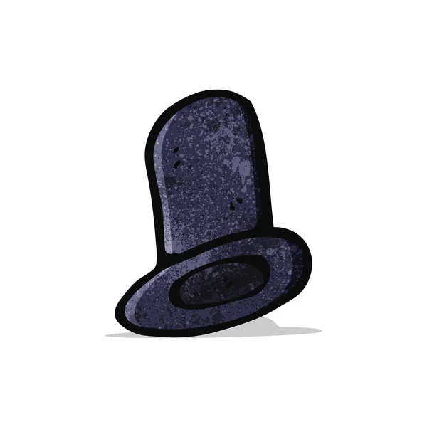 Dibujos animados viejo sombrero de copa — Vector de stock