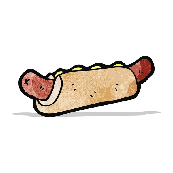 Kreslený hot dog — Stockový vektor