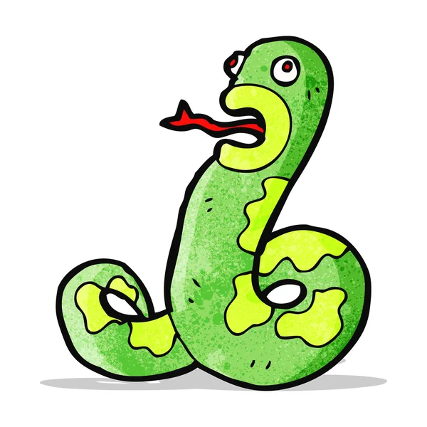 Serpiente de dibujos animados — Vector de stock