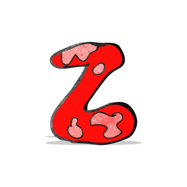 Kind tekening van de letter z — Stockvector