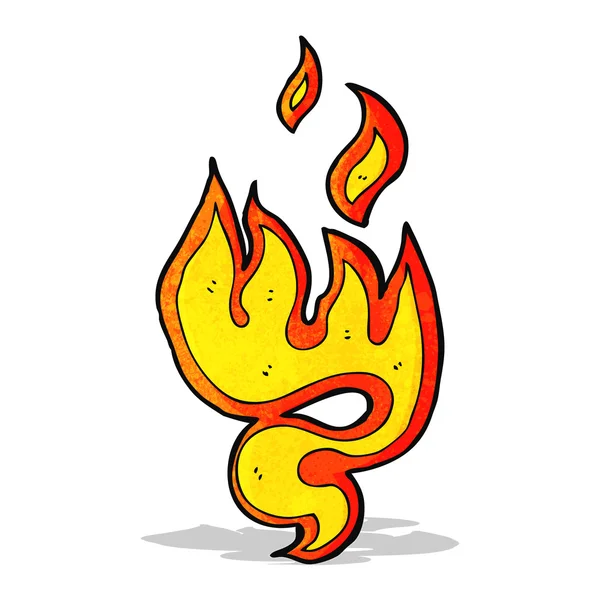 Vuur cartoon symbool — Stockvector