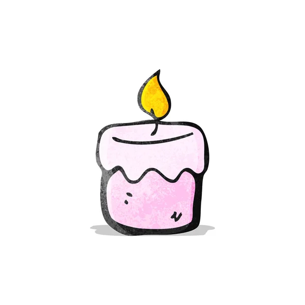 Cartoon scented candle — Stock Vector