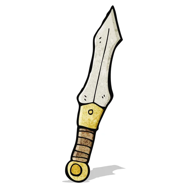 Starý meč kreslený — Stockový vektor