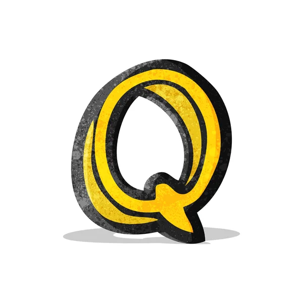 Мультфильм буква Q — стоковый вектор