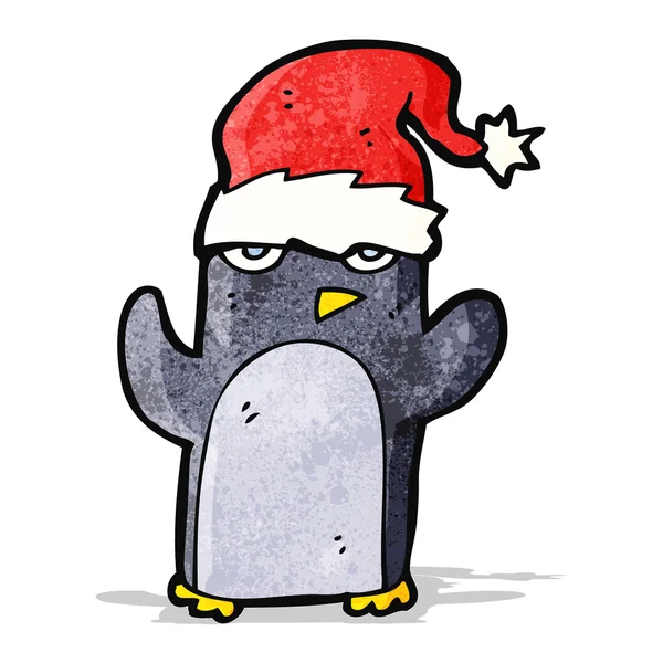 सुंदर क्रिसमस पेंगुइन — स्टॉक वेक्टर