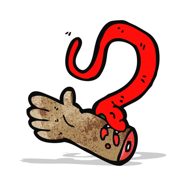 Karikatür yılan ısırığı — Stok Vektör